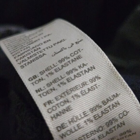 Fat Face NWT Blue Keswick Cord Trousers Wide Leg Front Patch Pockets Size 6R - Picture 11 of 11